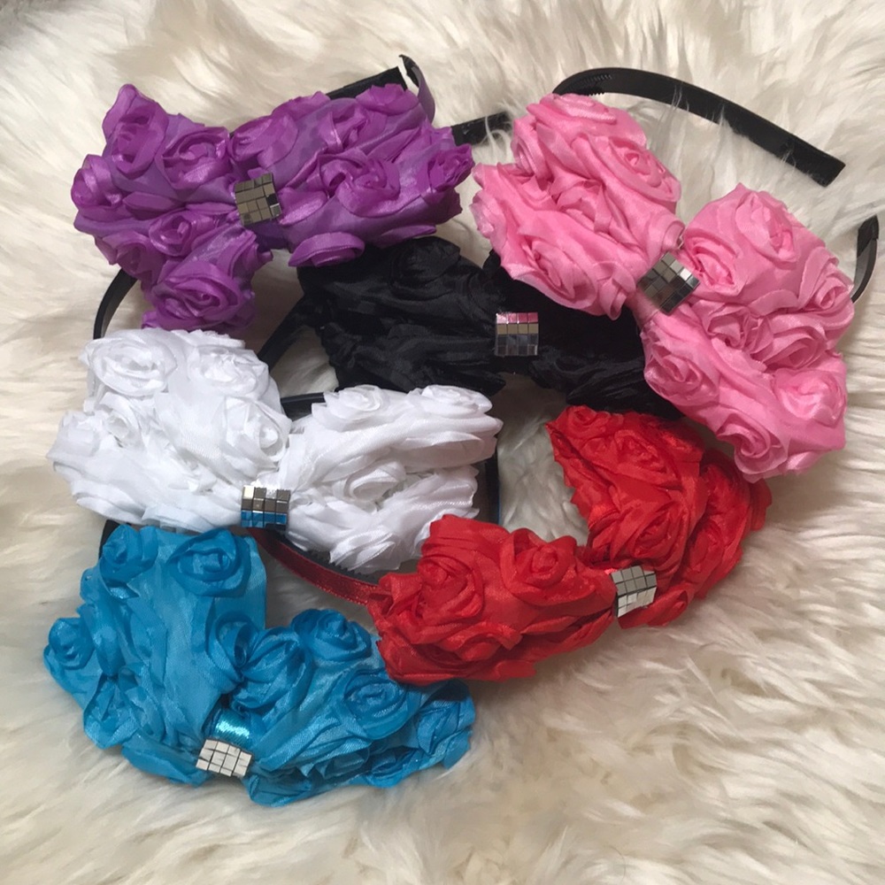 Head Band Lot of 6 Bows